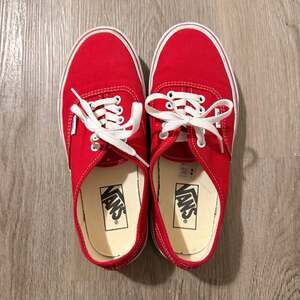 Vans True Red Canvas Sneakers Women’s Size 8